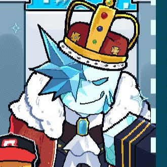 ice covered old man